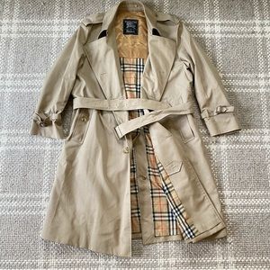 Vintage Burberry classic trench coat MENS plaid lining